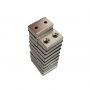 Magnet neodim 40x25x10 mm, 2 x gaura de 5.5 mm cu sanfren