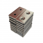 Magnet neodim 50x25x5 mm, 2 x gaura de 5.5 mm cu sanfren