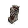 Magnet neodim 40x20x10 mm, 2 x gaura de 5.5 mm cu sanfren