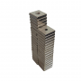 Magnet neodim 20x20x5 mm, 2 x gaura de 4.2 mm cu sanfren