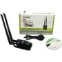 USB Adaptor Wireless  2.4GHz 150Mbps cu antena dubla - Black