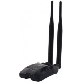 USB Adaptor Wireless  2.4GHz 150Mbps cu antena dubla - Black