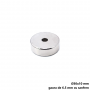 Magnet neodim 30x10 mm, gaura de 6.5 mm cu sanfren, disc, N35