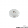 Magnet neodim 25x5 mm, gaura de 5 mm cu sanfren, disc, N35