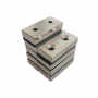 Magnet neodim 50x25x10 mm, 2 x gaura de 5.5 mm cu sanfren