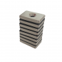 Magnet neodim 30x20x5 mm, gaura de 5.5 mm cu sanfren