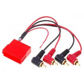 Adaptor ISO mini-RCA,pentru Audi-VW-Skoda  ZRS-M(ISO)/4RCA