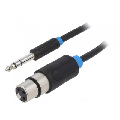 Cablu XLR(mama)-JACK 6.3(tata) 3M, Vention