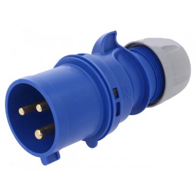 Stecher monofazic PCE, IP44, mobil, 2P+E, 32A , 023-6
