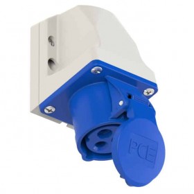 Priza monofazica PCE, IP44, aplicata, 2P+E, 16A , 113-6k