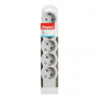Cap prelungitor ,5 prize, 3680W , contact de protectie, protectie copii,alb-gri 694577