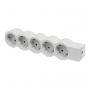 Cap prelungitor ,5 prize, 3680W , contact de protectie, protectie copii,alb-gri 694577