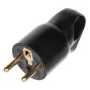 Stecher/Fisa  Legrand 16A, cu inel extragere, Negru 2 P+T 050328