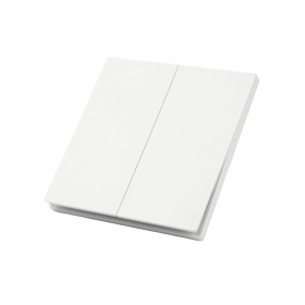 Comutator MiBoxer GANG‑E009, PUSH 2‑zone, 86×86 mm, 250V AC, 10A, alb Comutator MiBoxer GANG‑E009, PUSH 2‑zone, 86×86 mm, 250V AC