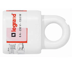 Priza mobila cu inel extragere Legrand , IP44, alb, cu contact protectie, 16 A, 050166