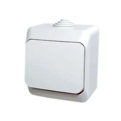 Intrerupator simplu Schneider Electric Cedar WDE000510, aparent PT , alb