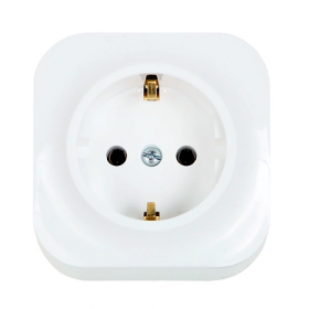 Priza 2P+T Forix, Legrand , alb, montaj aplicat PT, 782411