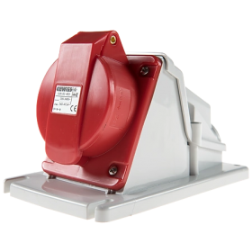 Priza industriala aplicata Gewiss GW62493, 3P+N+E 32 A, 380-415V, 6H, IP44