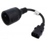 Cablu adaptor Lanberg UPS (C14)-priza mama 220V  CA-C14E-10CC-0018-BK