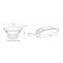 Spot LED MiBoxer FUT071, 12W, RGB+CCT, 1000LM, 2.4GHz control
