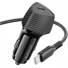 Incarcator auto Borofone BZ31B, 1x USB-C, 30 W, Negru