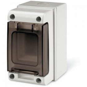 Tablou sigurante PT 2M, Scame 672.2002, IP66, montare aplicata, M135, 2 module, 76x135x102mm gri