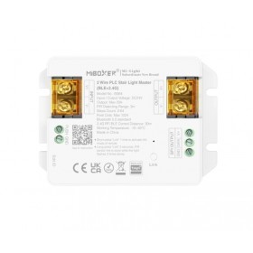 Controller banda LED MiBoxer BS64, control iluminat trepte, 480W, Bluetooth+2.4GHz, Tuya,PIR 3m, 2–64 trepte, DC24V, IP20, alb Controller banda LED MiBoxer BS64, control iluminat trepte