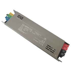 Sursa de alimentare pentru sisteme LED LS-400W12V, 400W, 12V DC, 33.3A, carcasa aluminiu, control inteligent, slow start, IP20 Sursa de alimentare pentru sisteme LED LS-400W12V, 400W, 12V