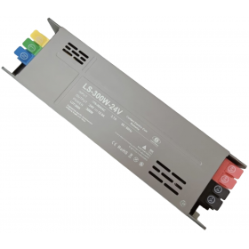 Sursa de alimentare pentru sisteme LED LS-300W24V, 300W, 24V DC, 12.5A, carcasa aluminiu, control inteligent, slow start, IP20 Sursa de alimentare pentru sisteme LED LS-300W24V, 300W, 24V