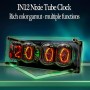 Ceas Nixie cu tuburi IN-12, iluminare RGB in 7 culori, modul