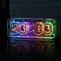 Ceas electronic vintage Nixie cu tuburi IN-12, RGB, telecomanda