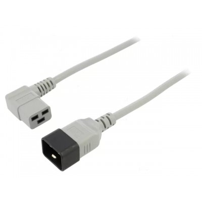 Cablu alimentare UPS 3M , C19(unghi drept-mama)-C20(tata) WN116-3/15/3GY