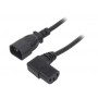 Cablu alimentare UPS/PC , IEC C13(unghi drept-mama)-C14(tata), WN114-3/10/1BK