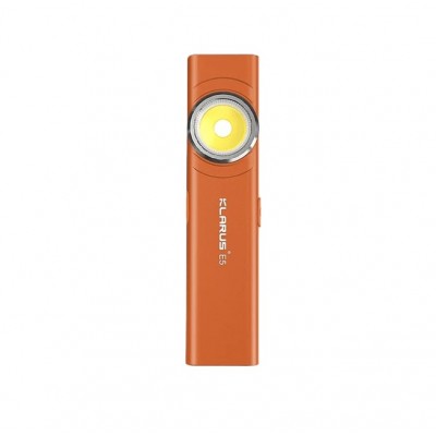 Lanterna EDC Klarus E5, 600 lm, baza magnetica, clip, USB-C
