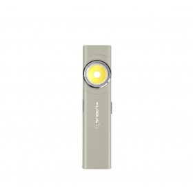 Lanterna EDC Klarus E5, 600 lm, baza magnetica, clips, USB-C, EDC, dublu LED pentru apropiere si distanta, gri Lanterna EDC Klarus E5, 600 lm, baza magnetica, clips, USB-C