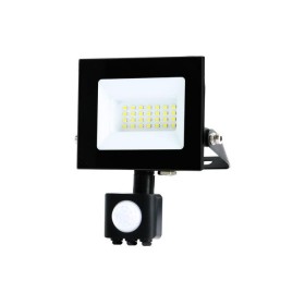 Proiector LED WELL Gleamer 20W cu senzor PIR integrat ,lumina naturala, IP65 ,  LEDFN-GLEAMER20BKPIR-16-WL