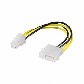 Cablu adaptor PC Molex(tata) 5,25-ATX 4 pini(tata-P4), Goobay 51362