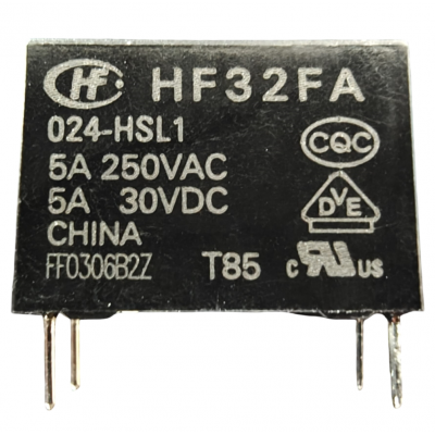 Releu electromagnetic HF32FA/024-HSL1, 24V DC, 5A, SPST-NO