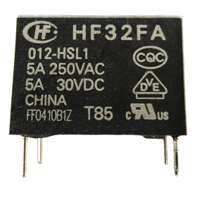 Releu electromagnetic HF32FA/012-HSL1, 12V DC, 5A, SPST-NO, miniatural, montaj THT Releu electromagnetic HF32FA/012-HSL1, 12V DC, 5A, SPST-NO