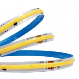 Banda LED COB alb cald, 3000K, 288 LED/m, 220V AC, 10m, IP20 Banda LED COB alb cald, 3000K, 288 LED/m, 220V AC, 10m, IP20
