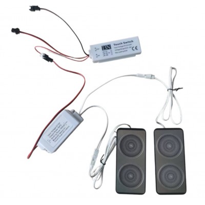 Comutator tactil cu difuzoare bluetooth pentru oglinda LED