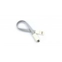 Cablu de date USB-Micro USB Magnetic gri, USB v2.0 lungime 22 cm