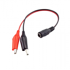 Adaptor cablu DC mama 5.5 × 2.1 mm la clesti crocodil, alimentare si testare DIY, OKYN2513 Adaptor cablu DC mama 5.5 × 2.1 mm la clesti crocodil