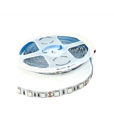 Banda LED 5050 albastra 60LED/m, 12V DC, 5m, IP20