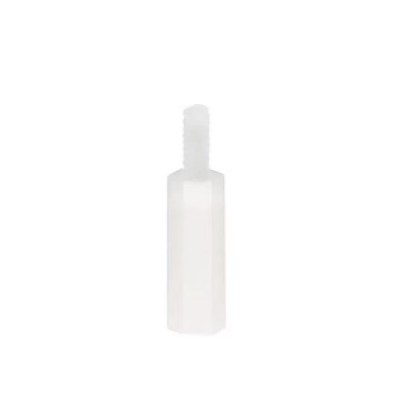 Set 20 distantieri hexagonali nylon M2.5, 15+6mm, alb