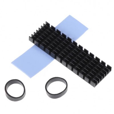 Radiator SSD M.2 2280 aluminiu, heatsink cu pad termic si benzi