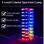 Kit DIY lampa LED tip coloana cristal, control prin sunet