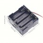 Suport baterii 8xAA, serie 12V, plastic ABS, mufa DC