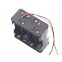 Suport baterii 8xAA, serie 12V, plastic ABS, mufa DC