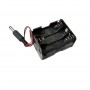 Suport baterii 6xAA, 9V, plastic ABS, mufa DC, alimentare